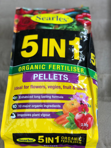 5 in 1 organic fertiliser pellets 2.5kg